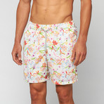 Bahamas Swim Trunk // White (L)