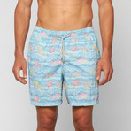 Amalfi Swim Trunk // Aqua (2XL)