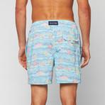 Amalfi Swim Trunk // Aqua (L)