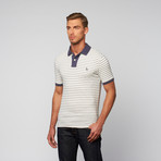 Rose Pistol // Striped Polo // White + Newport (M)