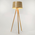 Helix Floor Light + Wooden Tripod Stand (Ash)