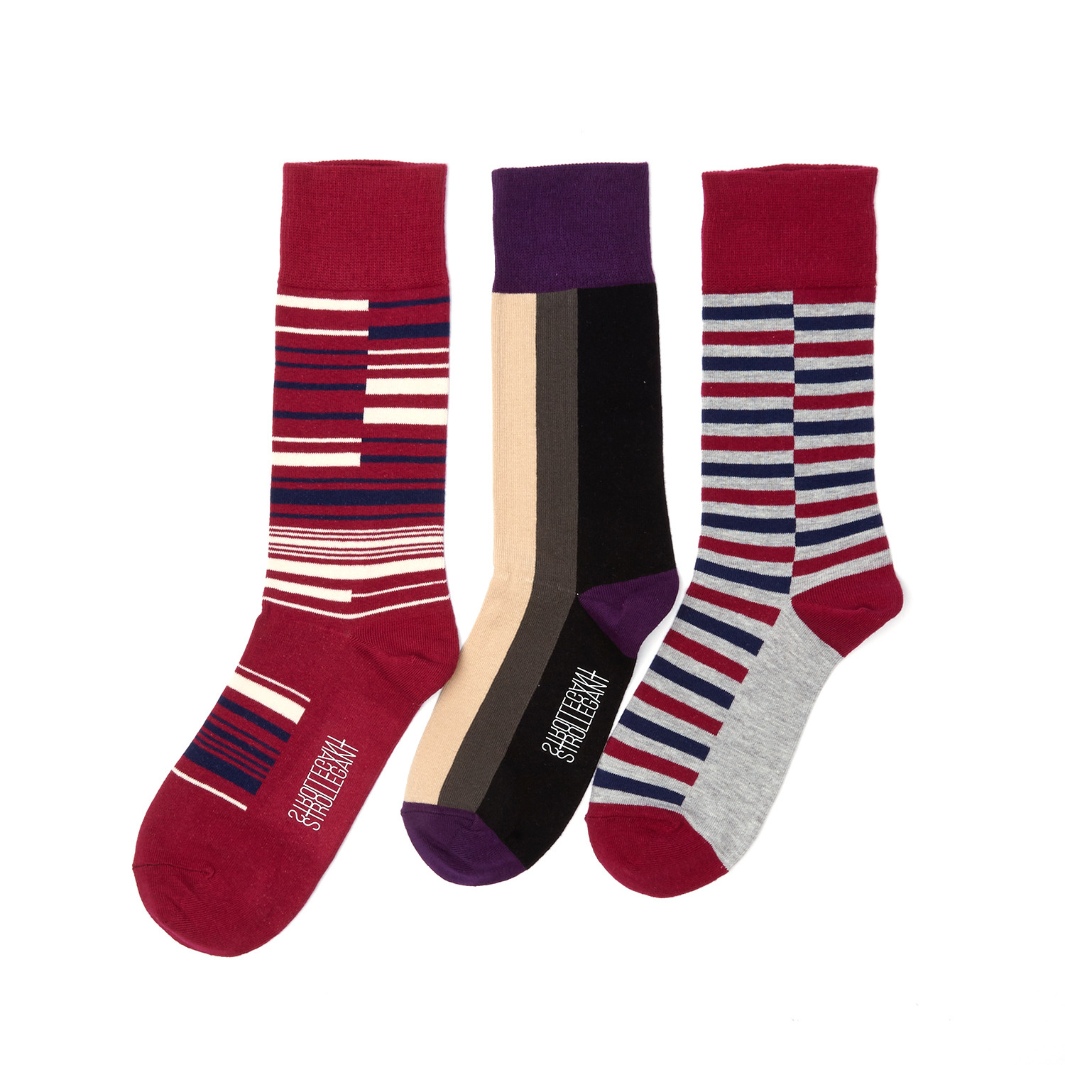 Top Brass Executive Socks // Pack of 3 - Strollegant Socks - Touch of ...