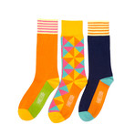 Pinwheel Champion Socks // Pack of 3