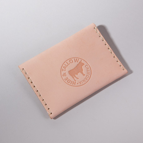 Flap Wallet // Natural Tooling Leather