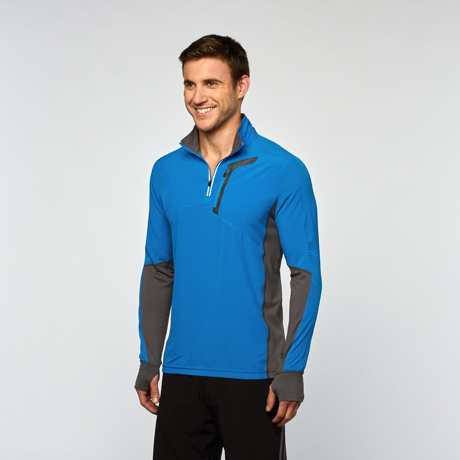 Contra Quarter-Zip Pullover // Blue Energy (S) - MPG - Touch of Modern