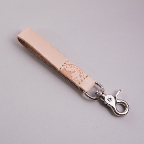 Key Strap // Natural Tooling Leather