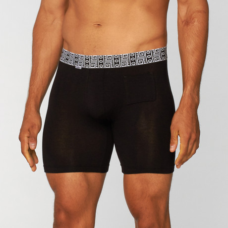 Geometric Boxer // Black (M)