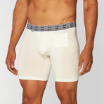 Geometric Boxer // White (L)