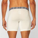 Geometric Boxer // White (M)