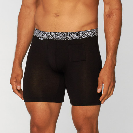 Paisley Boxer // Black (M)