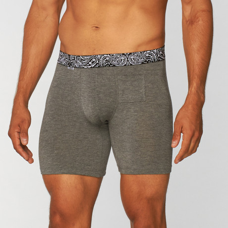 Paisley Boxer // Grey (M)