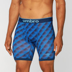 Umbro // Quilt Print Performance Boxer Brief // Navy (S)