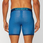 Umbro // Geo Diamond Print Performance Boxer Brief // Navy (S)