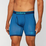 Umbro // Geo Diamond Print Performance Boxer Brief // Navy (S)