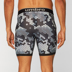 Umbro // Camo Hexagon Print Performance Boxer Brief // Black (S)