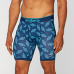 Umbro // Diamond Print Performance Boxer Brief // Navy (S)