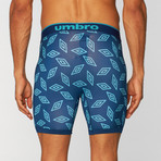 Umbro // Diamond Print Performance Boxer Brief // Navy (S)