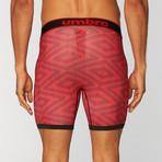 Umbro // Caution Print Performance Boxer Brief // Red (S)