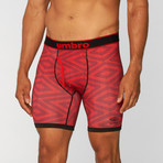 Umbro // Caution Print Performance Boxer Brief // Red (S)