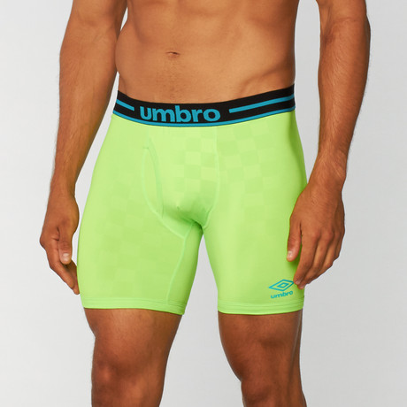 Umbro // Heritage Check Print Boxer Brief // Green Gecko (S)