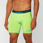 Umbro // Heritage Check Print Boxer Brief // Green Gecko (S)