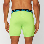 Umbro // Heritage Check Print Boxer Brief // Green Gecko (S)