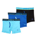 Basic Boxer Briefs // Blue + Black // Pack of 3 (L)