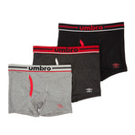 Basic Boxer Briefs // Neutral + Red // Pack of 3 (M)