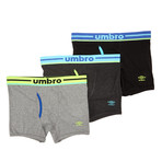 Basic Boxer Briefs // Neutral + Lime // Pack of 3 (Small)