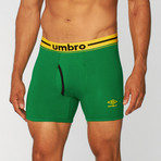 Umbro // Basic Boxer Briefs // Green + Navy // Pack of 3 (S)