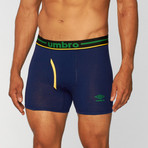 Umbro // Basic Boxer Briefs // Green + Navy // Pack of 3 (S)