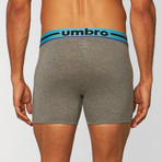 Umbro // Basic Boxer Briefs // Neutral + Blue // Pack of 3 (S)