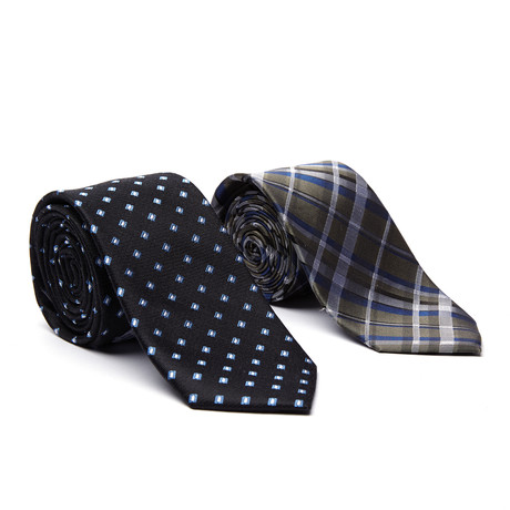 2-Tie Bundle // Green + Black