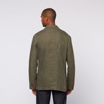 Martin Gordon Linen Blazer // Olive (L)