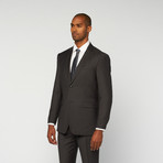 Mario Rossi // Single Breasted Slim Suit // Charcoal (US: 38S)