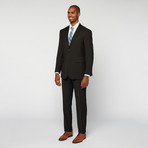 Mario Rossi // Single Breasted Slim Suit // Black (US: 44L)