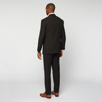 Mario Rossi // Single Breasted Slim Suit // Black (US: 44L)