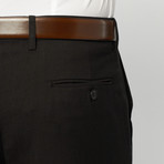 Mario Rossi // Single Breasted Slim Suit // Black (US: 44L)