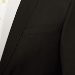 Mario Rossi // Single Breasted Slim Suit // Black (US: 44L)