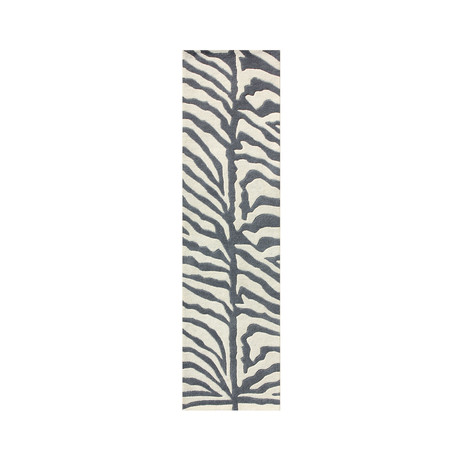 Zebra // Grey + White (3' x 10' Runner)