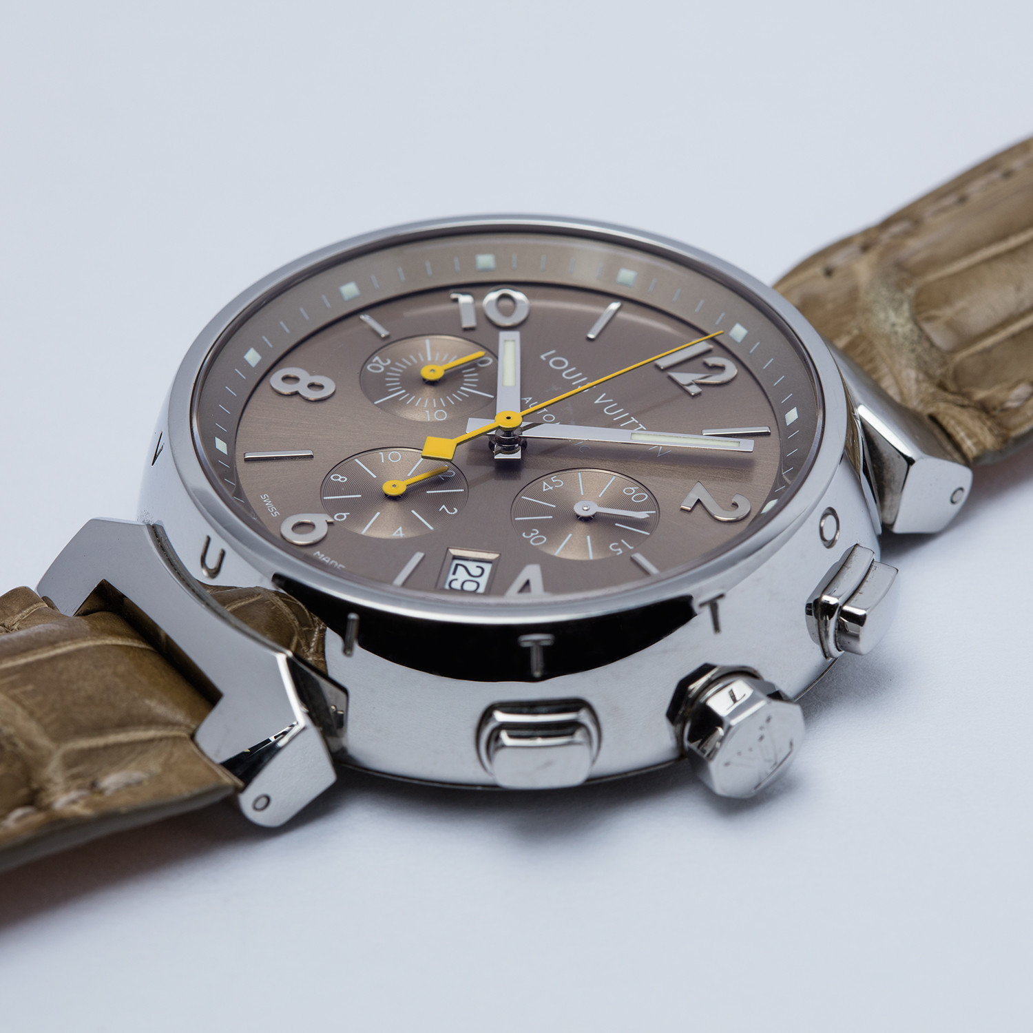 Louis Vuitton Tambour Chronograph // Q1122 // Pre-Owned - The Watch ...