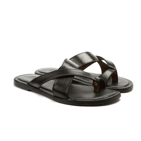 Double Strap Sandal // Black (Euro: 40)