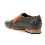 Heel the World HTW // Double Monkstrap // Grey + Mango (Euro: 41)