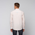 Print Button Up // Peach (S)