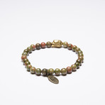 Unakite Buddha Bracelet (Medium)
