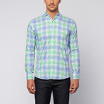 Elegance // Green + Blue + White Check (XL)