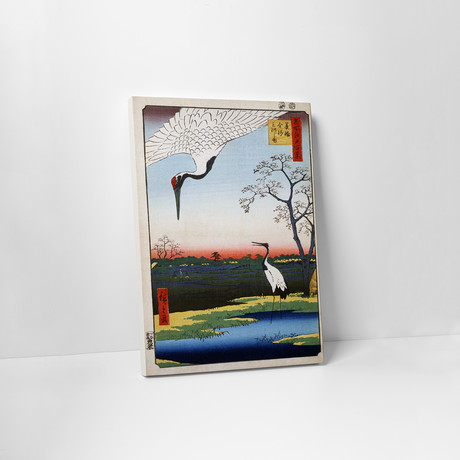 Two Cranes (20"L x 16"H x 1.25"D)