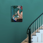 Kishu Kimanu Iwatake (20"L x 16"H x 1.25"D)