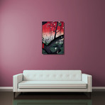 Plum Estate, Kameido (20"L x 16"H x 1.25"D)