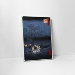 Foxes Under Enoki Tree (20"L x 16"H x 1.25"D)